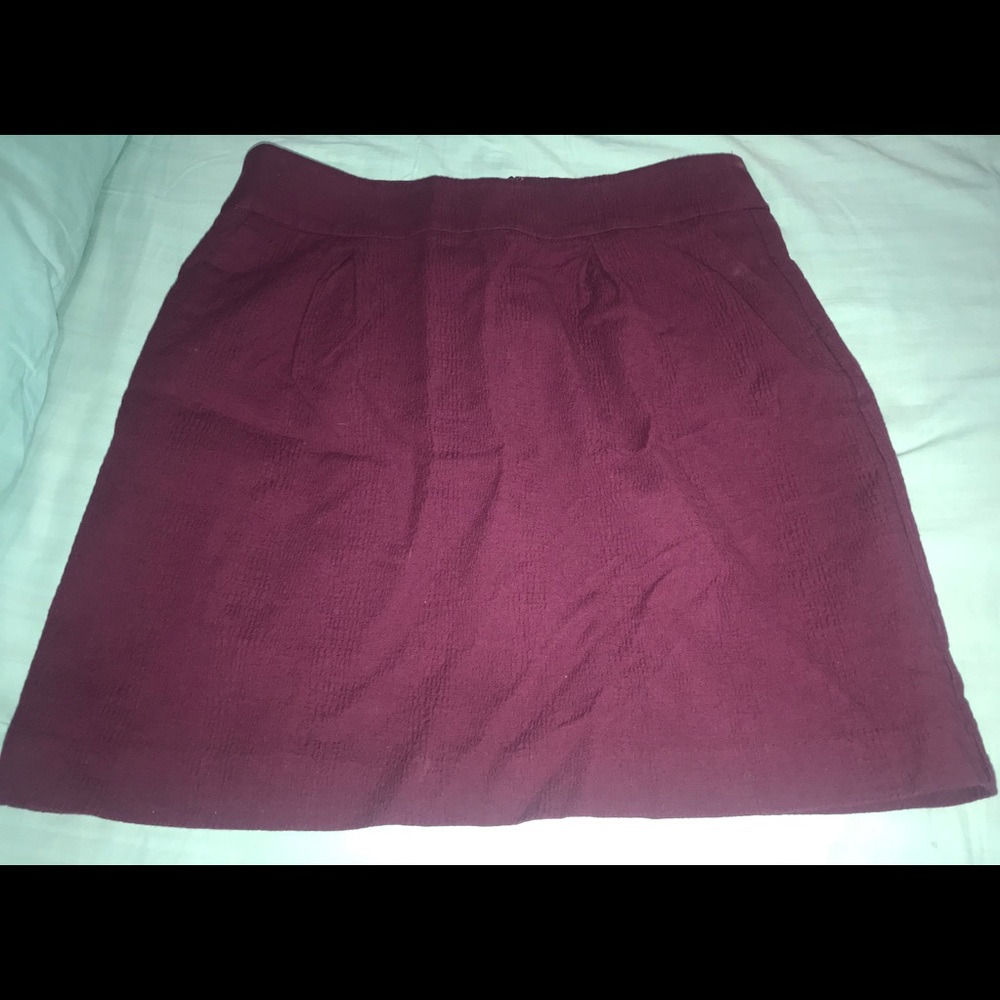 Loft purple pocket skirt
